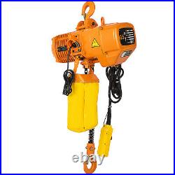 0.5T 1100lbs Electric Chain Hoist 1 Phase 110V Railway withLimit Switch Building