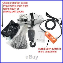 0.5T/1T Electric Chain Hoist 1 phase 220V Railway withLimit Switch cargo lifting
