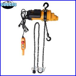 1/2Ton Electric Chain Hoist 1100Lb 13Ft Lifting Chain Wired Remote Control 1300W