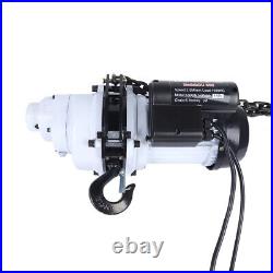 1.3KW Electric Chain Hoist 2205lb 10FT Lifting G80 Chain with Chain Protection Bag