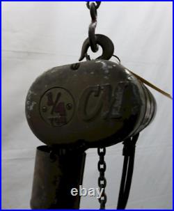 1/4 Ton CM Lodestar Electric Powered Chain Hoist Ybm #11996