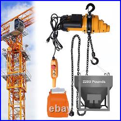 1.5KW Electric Chain Hoist 1Ton Capacity Single Phase 13FT 20Mn2 Chain 110V US
