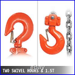 1.5Ton Lever Block Chain Hoist Ratchet Type Come Along Puller 20FT Lifter 1-1/2