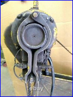 1 Ton Budgit Electric chain hoist 440 volts 3 phase Runs but missing parts