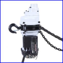 1 Ton Electric Chain Hoist with 10FT Double Chain Lifting110V G80 2200LBS