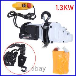 1 Ton Electric Chain Hoist with 10FT Double Chain Lifting110V G80 2200LBS