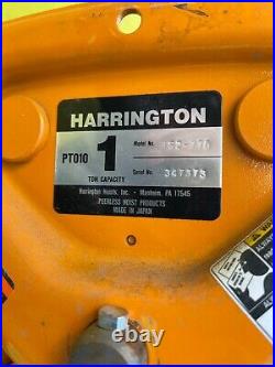 1 Ton Harrington Hoist Electric Chain Hoist Ibbq 2ph 208/230 3ph 416/460