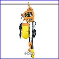 1 ton/2200lb Electric Chain Hoist 3 Phase 220V Railway withLimit Switch Building