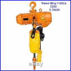 1100 Lb Electric Hoist Crane Lift Overhead Garage Winch Chain hoist 220v 380v