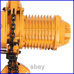 110V 1.6KW 2204LBS 1Ton Electric Chain Hoist Single Phase Hoist Crane 10FT Chain