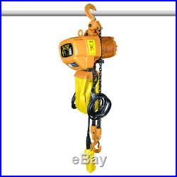 1T/2200lbs Electric Chain Hoist 3 Phase 220V Railway Copper Motor withLimit Switch