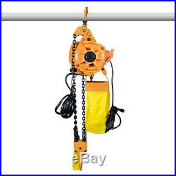 1T/2200lbs Electric Chain Hoist 3 Phase 220V Railway Copper Motor withLimit Switch