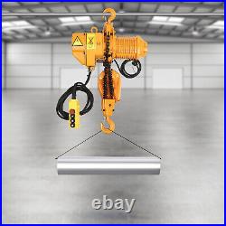 1T Electric Chain Hoist, Single Phase 2204Lbs 10ft Lift Height withElectrical Hook