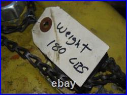 2,000 Lb. Yale Load King Electric Hoist, 220v 3/ph, 10' Chain, 1 Speed