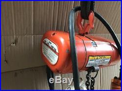 2. CM 300 LB. Capacity Electric Chain Hoists Great Condition