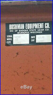 3 Ton Bushman Portable A-Frame Gantry Crane 3 Ton Budgit Electric Chain Hoist