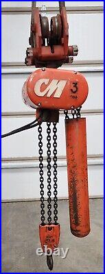 3-Ton CM Electric chain hoist with trolley, Series 627 Hoist