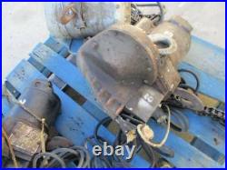 3 Yale 1 ton electric chain hoists and 1.5 ton electric hois FOR PARTS OR REBUIL