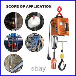 3-in-1 Electric Hoist Winch Portable Crane 1100lbs 25ft Chain Hoists