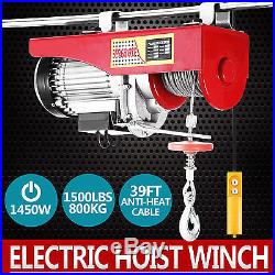400/800KG Electric Hoist Winch Lifting Engine Crane Chain Pulley Lift Hook