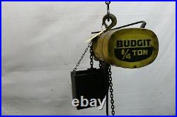 500 Lb Budgit Electric Powered Chain Hoist Ybm #11985