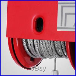 800KG Electric Hoist Winch 220V Cable Lift Tool Remote Chain Lifting Rope