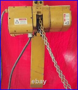 Acco Wright-way 2 Ton Electric Chain Hoist 12ft Lift