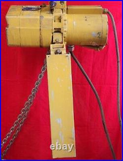 Acco Wright-way 2 Ton Electric Chain Hoist 12ft Lift
