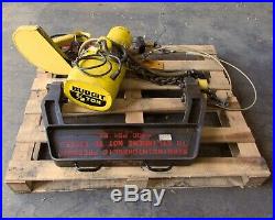 BUDJIT BEH5016, 1/2 Ton Electric Chain Hoist with Clamp & RC102 Cylinders
