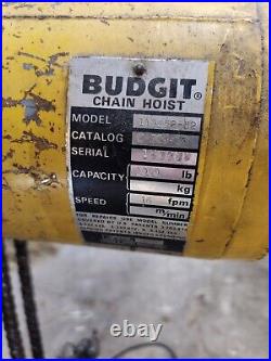 Budgit 1/2 Ton 1000lb Chain Hoist 113452-32 Cat # C-309-1R