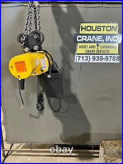 Budgit 1/2 Ton Electric Chain Hoist, ModelBEHC5016, 10 FT, 230/460-3-60