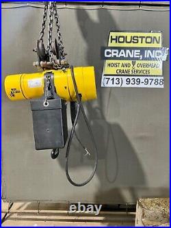 Budgit 1/2 Ton Electric Chain Hoist, ModelBEHC5016, 10 FT, 230/460-3-60