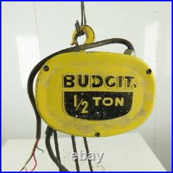 Budgit 1/2 Ton Roller Chain Electric Hoist 230/460V 3Ph 17 FPM 10' Lift