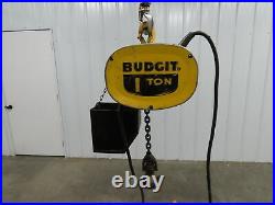Budgit 1 Ton 2000Lb Electric Chain Hoist 3Ph 230/460V 10' Travel