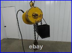 Budgit 1 Ton 2000Lb Electric Chain Hoist 3Ph 230/460V 10' Travel