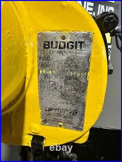 Budgit 1 Ton Electric Chain Hoist, ModelBEH0116, 10 FT Lift, 230/460-3-60V