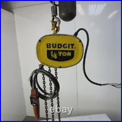 Budgit 113450-5 1/4 Ton 500LB Electric Chain Hoist 10' Lift 208-230/460V 3Ph