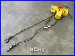 Budgit 113454-14 1 Ton Electric Chain Hoist Lift 115V 3PH Lifttech 1 HP 2000 lb