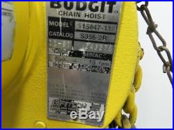 Budgit 115847-11 2 Ton Electric Chain Hoist 15 Lift 16FPM 230-460v 3PH