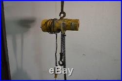 Budgit 1ton Model 113454-40 Electric Roller Chain Hoist With Manual Trolley
