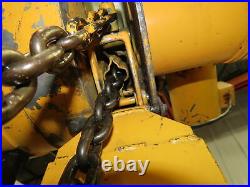 Budgit 2 Ton 4000Lb Electric Chain Hoist 3Ph 230/460V Power Trolley 11.5' Lift