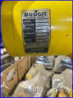 Budgit 2 Ton Electric Chain Hoist, 230V, Model 113456-10