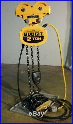 Budgit 2 Ton Electric Chain Hoist 240/460 Volts
