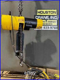 Budgit 2 Ton Electric Chain Hoist, BEHC0208, 22 FT lift, 115-1-60V