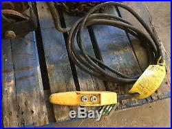 Budgit 2 Ton Electric Chain Hoist BEHC0216 16 FPM withManual Trolley & Pendant