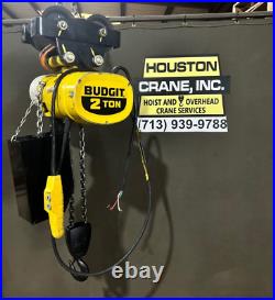 Budgit 2 Ton Electric Chain Hoist, ModelBEH0216, 12 FT Lift, 230/460-3-60V