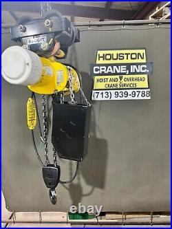 Budgit 2 Ton Electric Chain Hoist, ModelBEH0216, 12 FT Lift, 230/460-3-60V