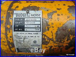 Budgit 2 Ton Electric Chain Hoist With Beam Trolley 4000 Lbs Dresser Motor 16ft