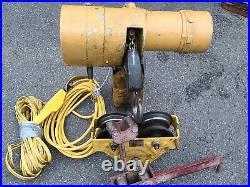 Budgit 2 Ton Electric Chain Hoist With Beam Trolley 4000 Lbs Dresser Motor 16ftc