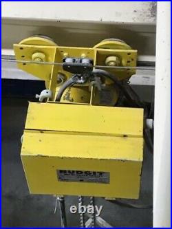 Budgit 2 Ton electric chain hoist with motor driven trolley 230/460v